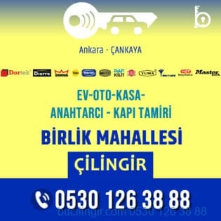Birlik Mahallesi Çilingir Anahtarcı