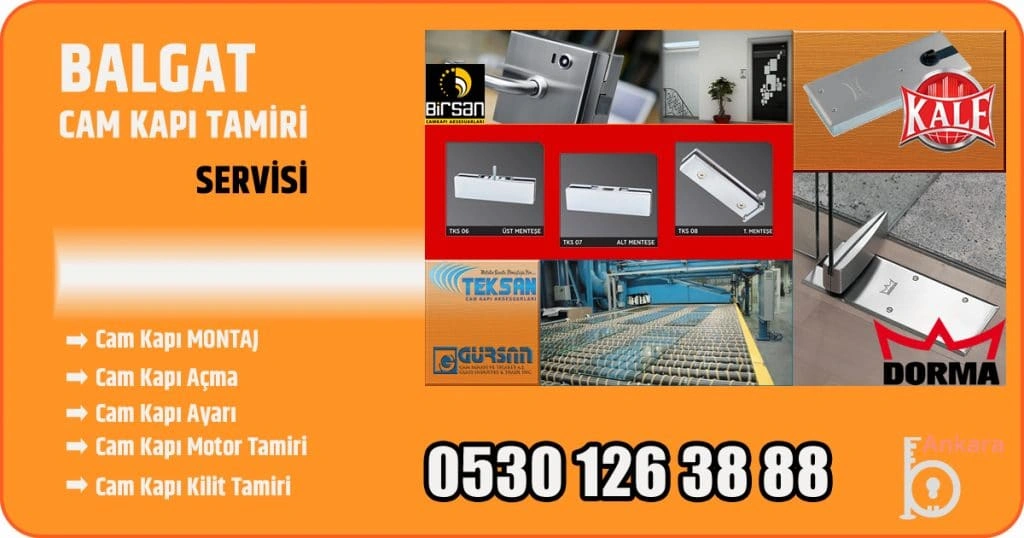 Balgat cam kapı tamiri servisi, kale cam kapı tamiri, birsan cam kapı motoru tamiri
