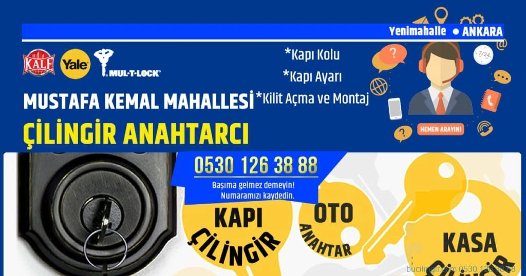 Mustafa Kemal Mahallesi Çilingir Anahtarcı Söğütözü Ankara