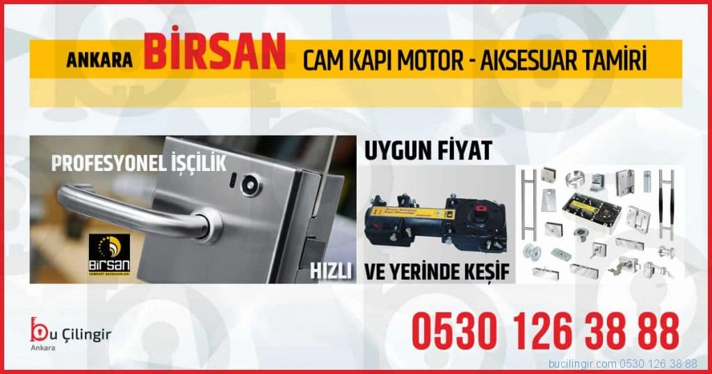 Birsan Cam Kapı pompası tamiri ankara