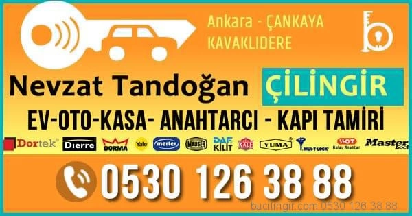 Çankaya Kavaklıdere Nevzat Tandoğan Caddesi Çilingir Anahtarcı Çelik Kapı Tamiri