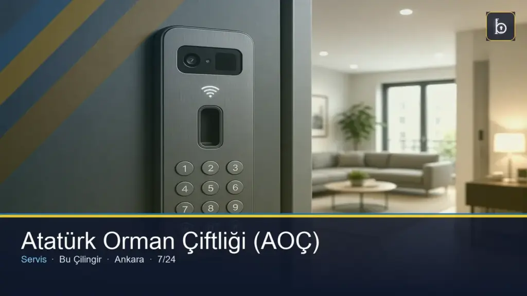 Atatürk Orman Çiftliği (AOÇ) Mahallesi çilingir 7/24 yerinde servis — Bu Çilingir Ankara
