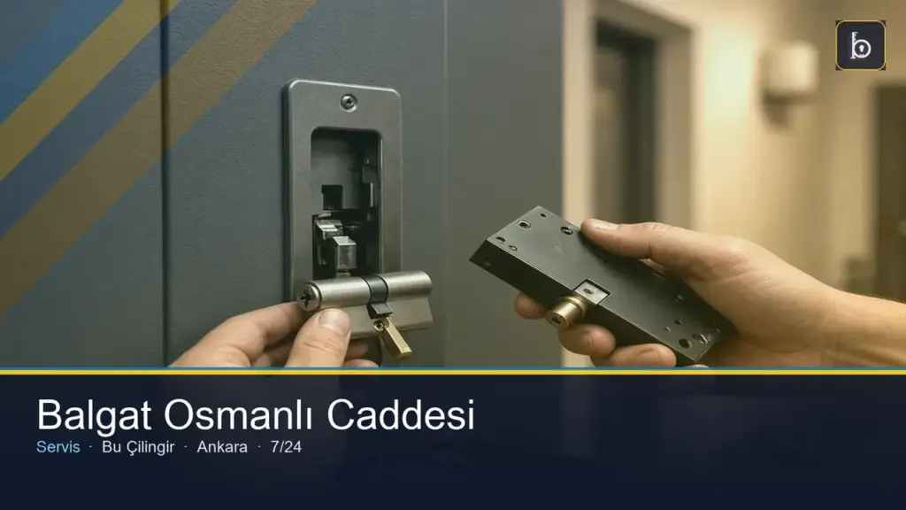 Balgat Osmanlı Caddesi çilingir 7/24 yerinde servis
