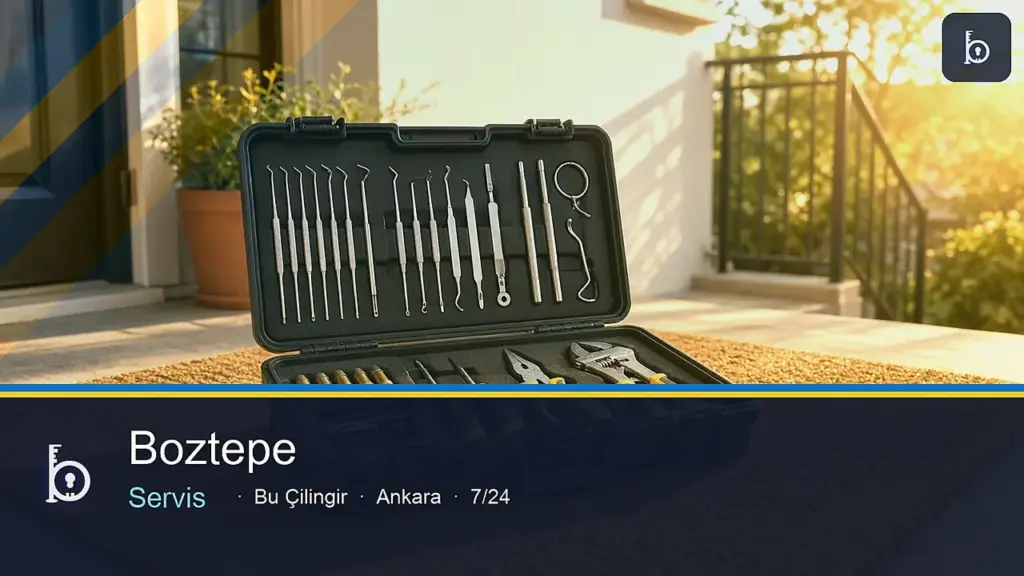 Boztepe Mahallesi çilingir 7/24 yerinde servis — Bu Çilingir Ankara