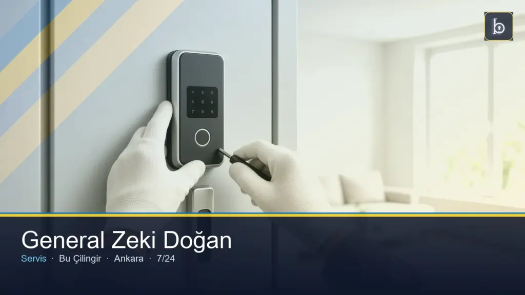 General Zeki Doğan Mahallesi çilingir 7/24 yerinde servis — Bu Çilingir Ankara