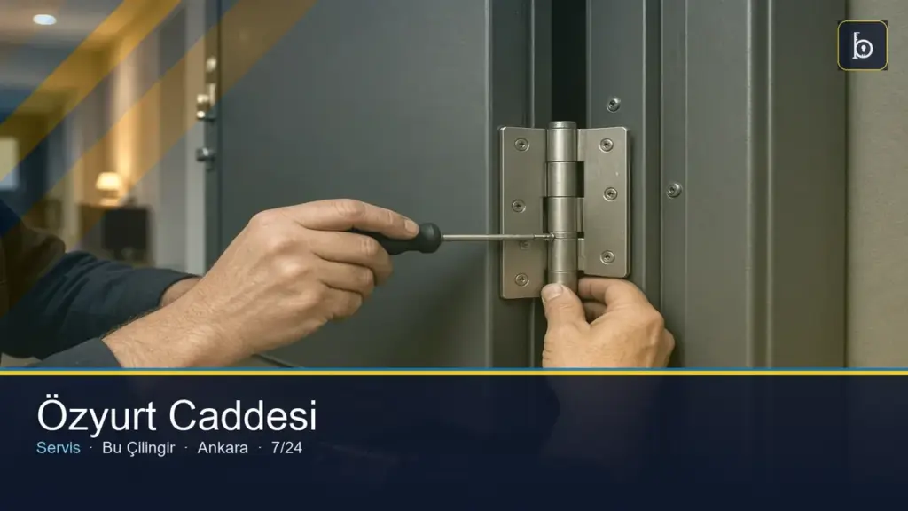 Özyurt Caddesi çilingir 7/24 yerinde servis