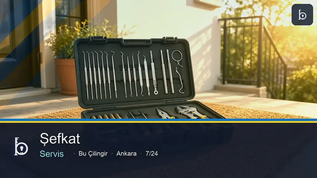 Şefkat Mahallesi çilingir 7/24 yerinde servis — Bu Çilingir Ankara
