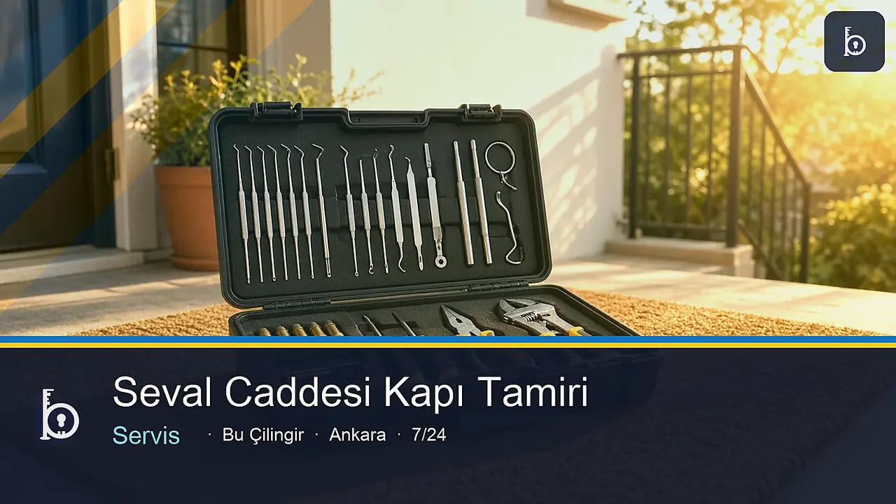 Seval Caddesi çelik kapı tamiri